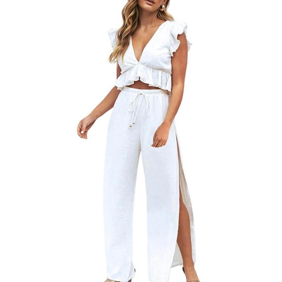 NWT 2-Piece Crop Top+Pants Set - Picture 5 of 6